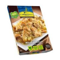 CARR.POLLO AL AJILLO C-PATATAS 250GR.